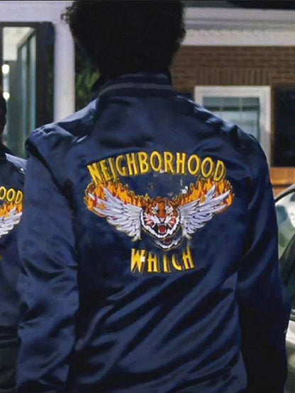 Ben Stiller the Watch Neighborhood Varsity Jacket - detail view