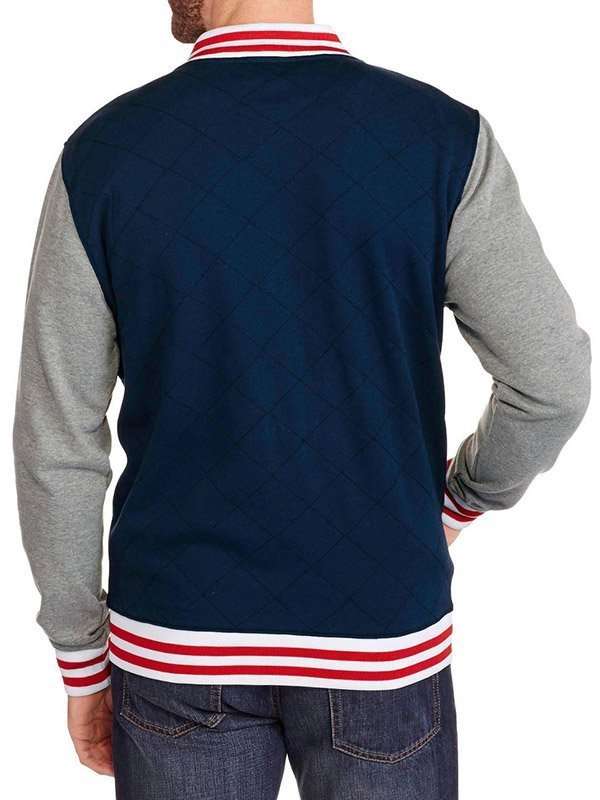 Captain America Blue Varsity Letterman Jacket