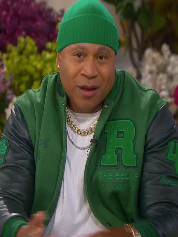Ll Cool J the Jennifer Hudson Show Varsity Jacket - side view
