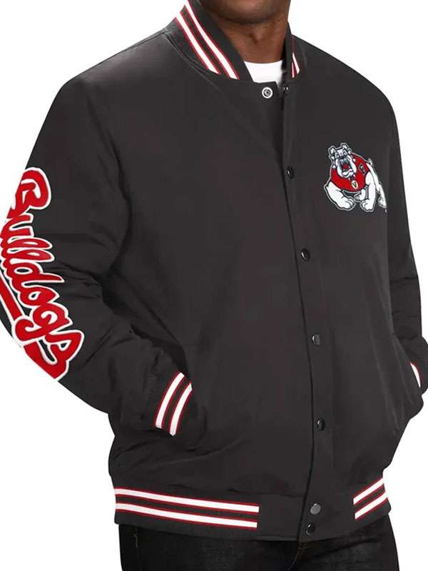 Fresno State Bulldogs Varsity Jacket - back view