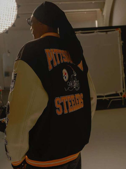 Snoop Dogg Pittsburgh Steelerser Varsity Jacket