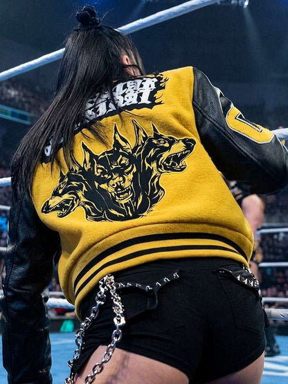 Mia Yim Smackdown Varsity Jacket - side view