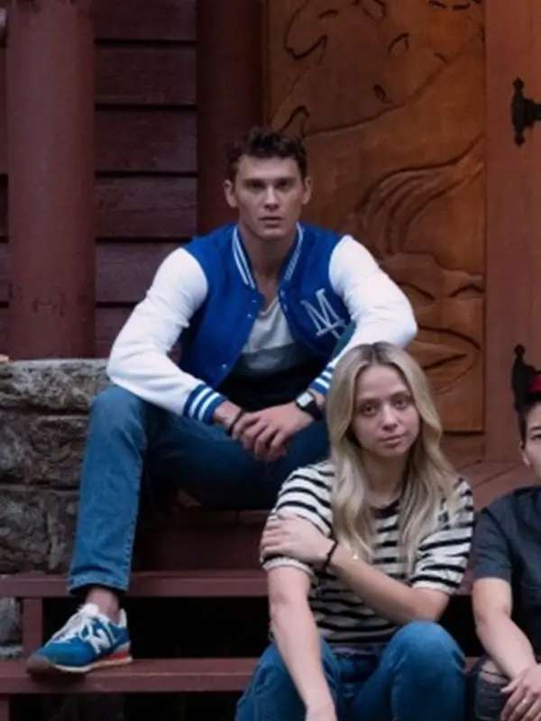 Cooper Koch They Them Blue Varsity Jacket