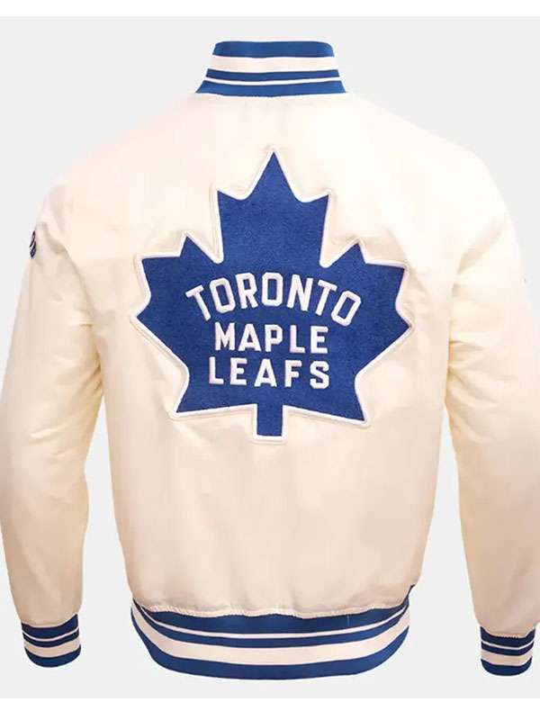 Toronto Maple Leafs Varsity Jacket - detail view