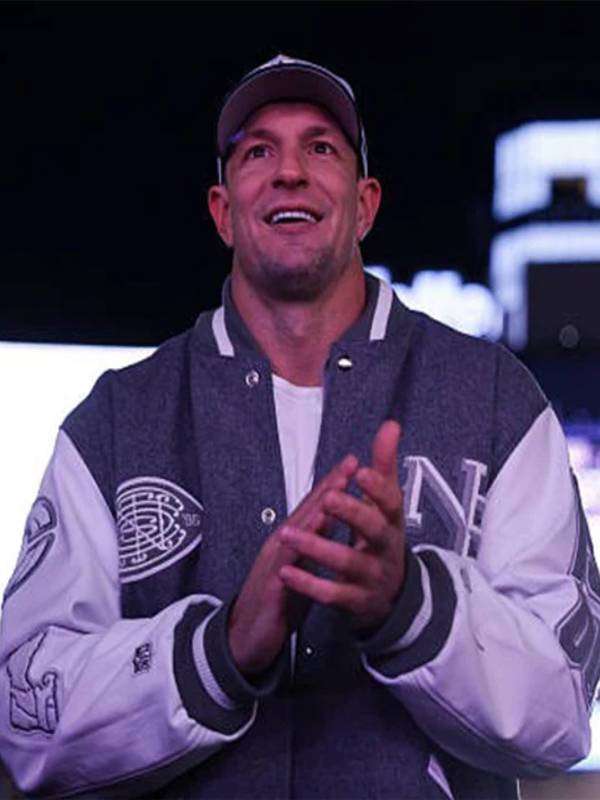Rob Gronkowski Patriots Varsity Jacket - alternate view