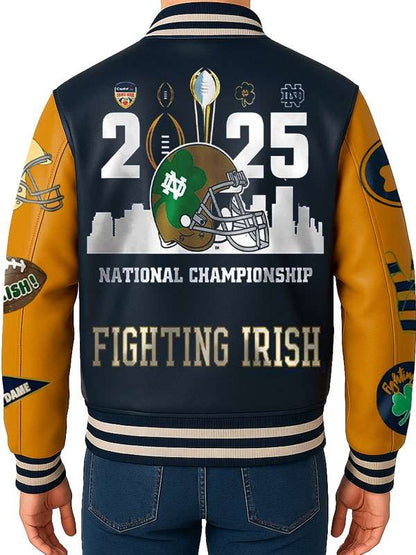 Notre Dame Fighting Irish 2025 Varsity Jacket - back view