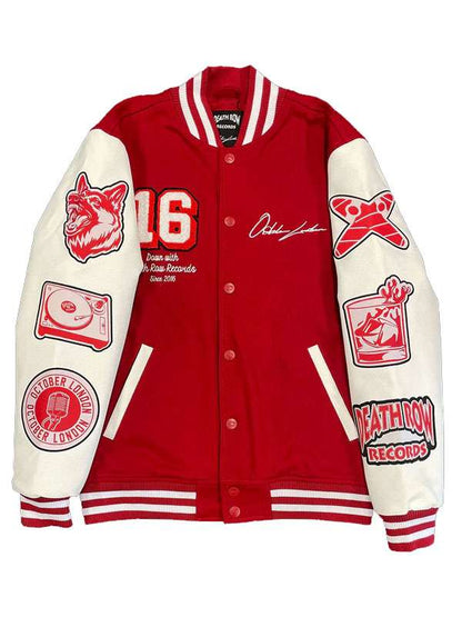 October London Death Row Varsity Jacket - back view