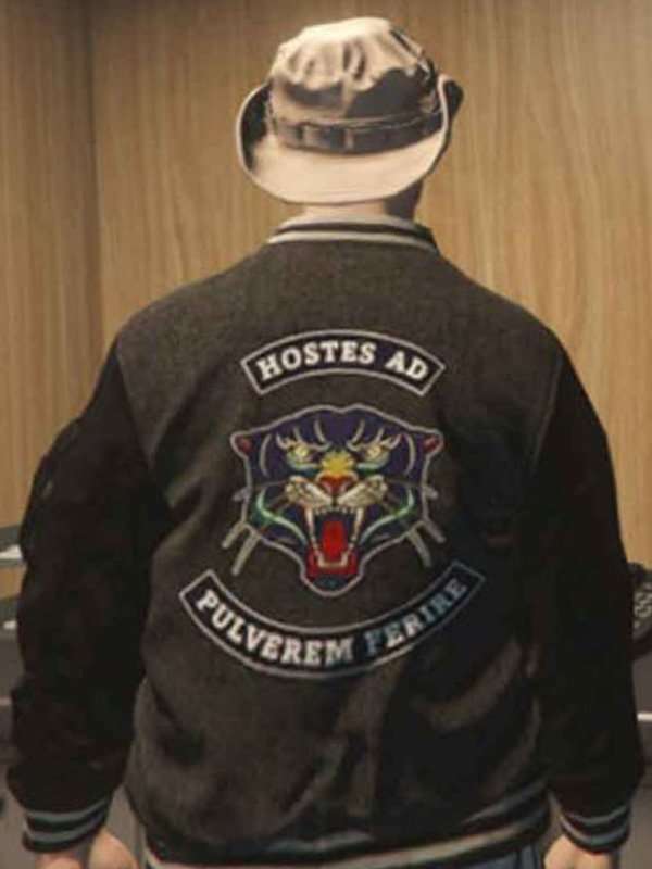 GTA 6 Panther Varsity Jacket - back view