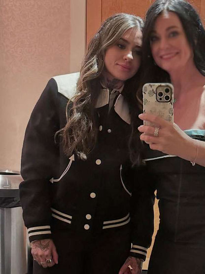 Dutton Ranch Premiere Morgan Wade Varsity Jacket - side view
