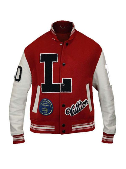 Pop Smoke Dreaming Red Varsity Jacket