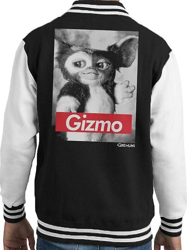 Gremlins Baseball Black and White Varsity Jacket - back view