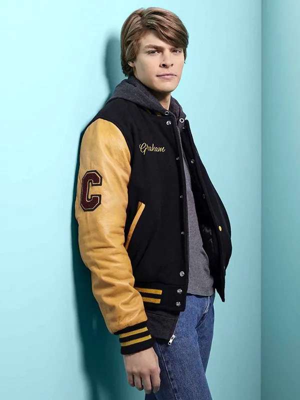 Blake Draper Prom Pact 2023 Varsity Jacket - back view