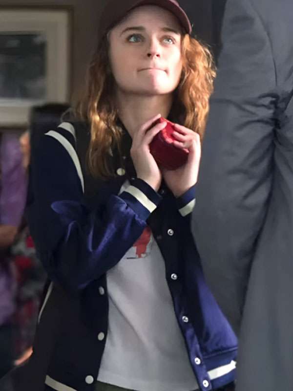 Joey King a Family Affair 2024 Varsity Jacket - back view