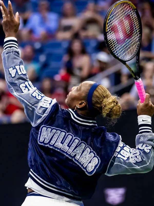 Serena Williams US Open Varsity Jacket - side view