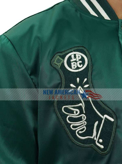 Seth Rogen Platonic 2023 Green Varsity Jacket - alternate view