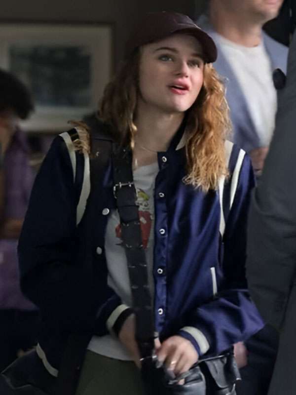 Joey King a Family Affair 2024 Varsity Jacket - side view
