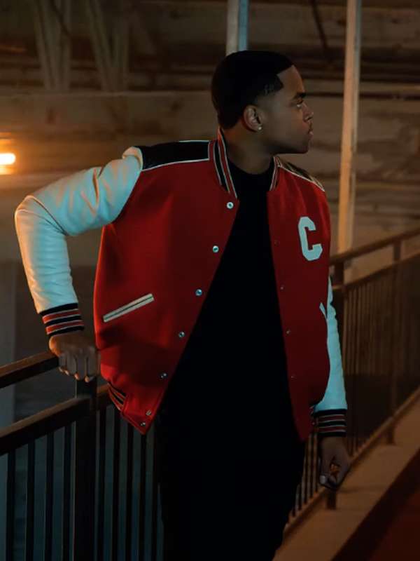 Power Book II Ghost S04 Tariq St Patrick Varsity Jacket - back view