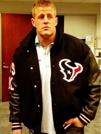 JJ Watt Houston Texans Varsity Jacket - alternate view