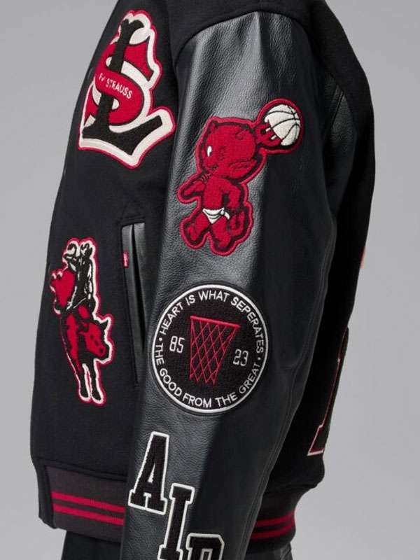 Mookie Betts NBA All Star Black Varsity Jacket - alternate view