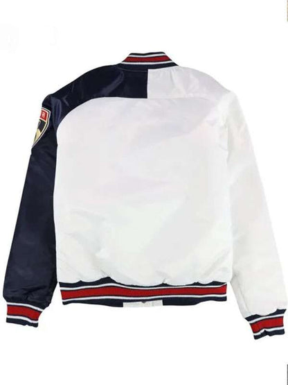 Florida Panthers White Varsity Jacket - detail view
