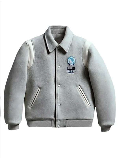 Kith X Jinro Soju Grey Varsity Jacket