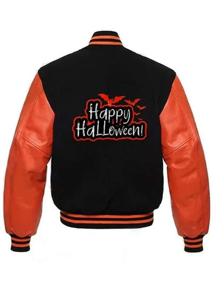 Happy Halloween Varsity Jacket - back view