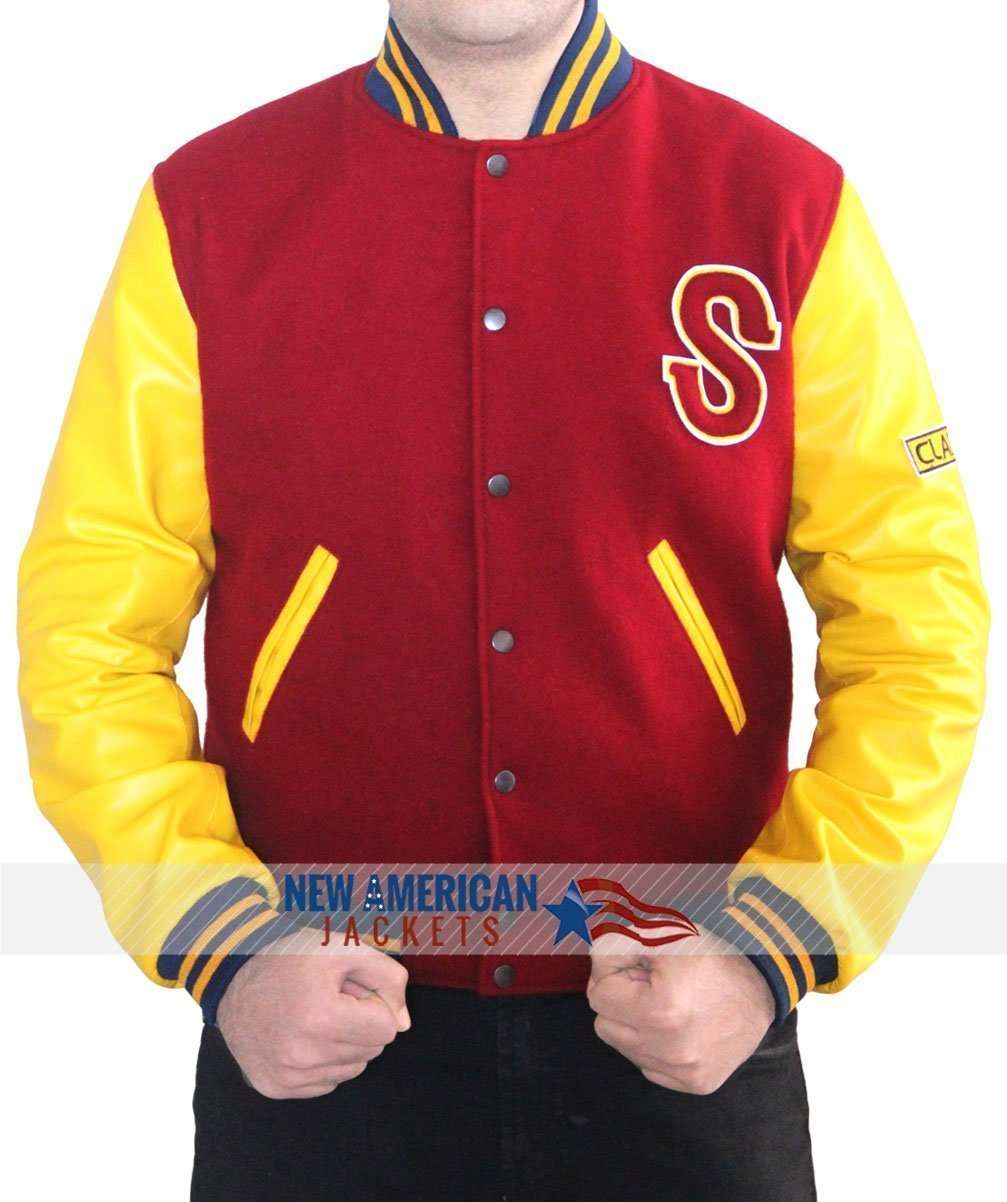 Letterman Jacket Varsity Crow Jacket - back view