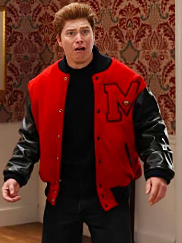 Saturday Night Live Colin Jost Letterman Jacket - back view
