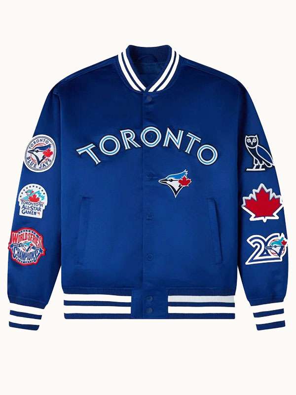 Toronto Blue Jays Varsity Jacket - back view