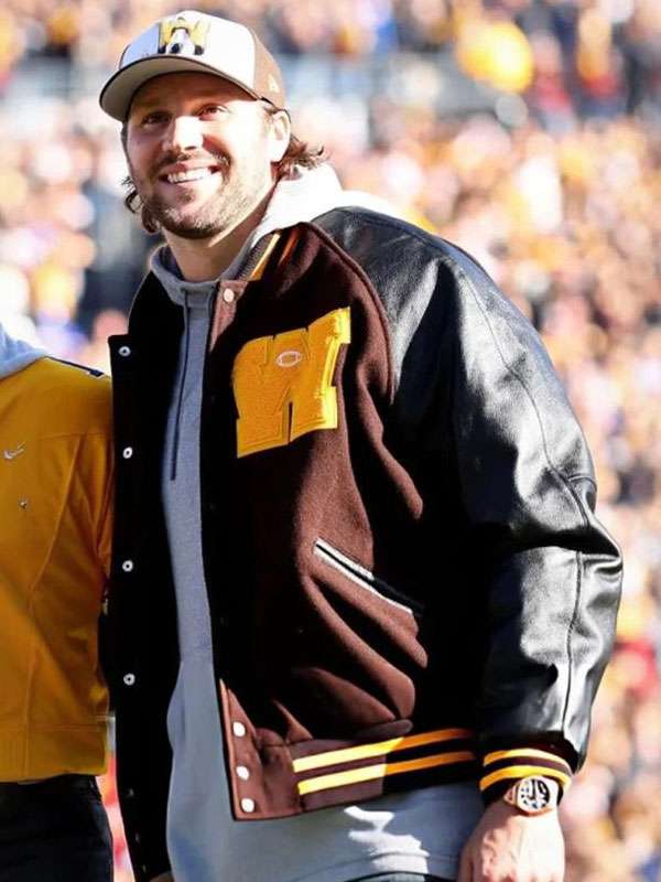 Josh Allen Retirement Ceremony Varsity Jacket - back view