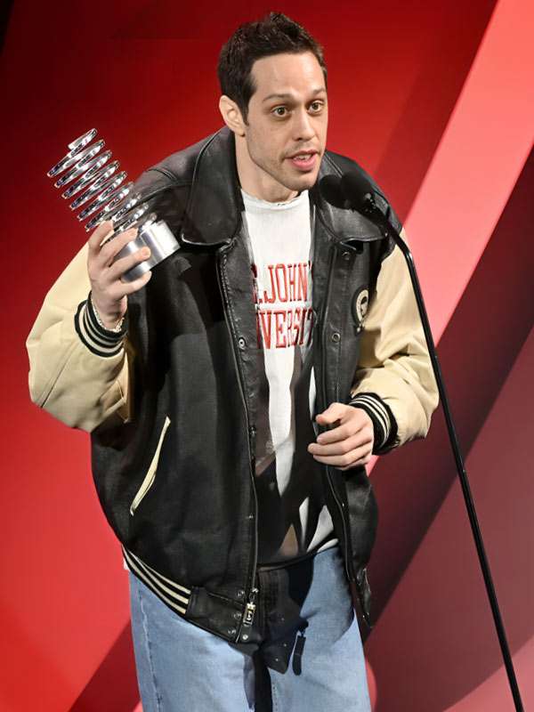 30th Annual Webby Awards Pete Davidson Varsity Jacket - back view