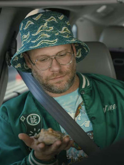 Seth Rogen Platonic 2023 Green Varsity Jacket