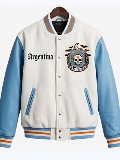 Argentina Halloween Varsity Jacket - side view