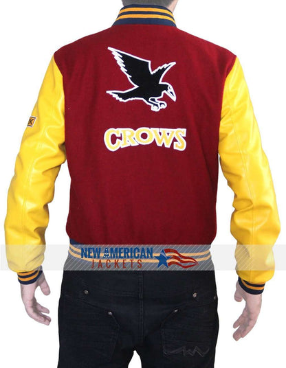 Letterman Jacket Varsity Crow Jacket - side view