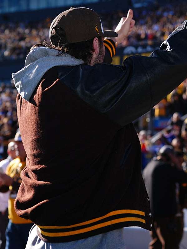 Josh Allen Retirement Ceremony Varsity Jacket - side view