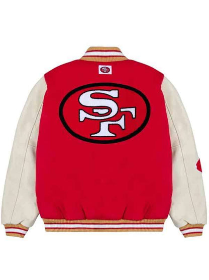 San Francisco 49ers Red Varsity Jacket
