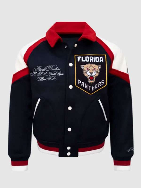 Florida Panthers Winter Classic Varsity Jacket - side view