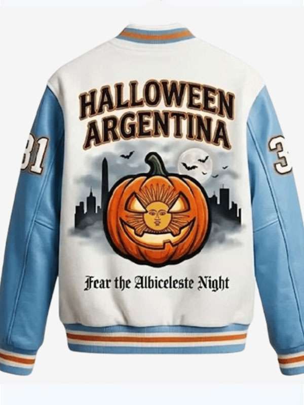 Argentina Halloween Varsity Jacket - detail view