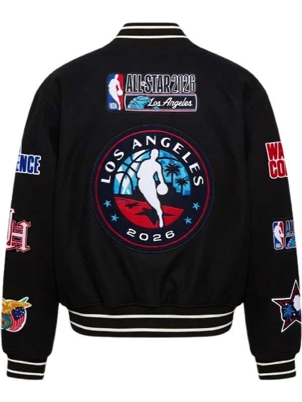 All Star Los Angeles Black Varsity Jacket
