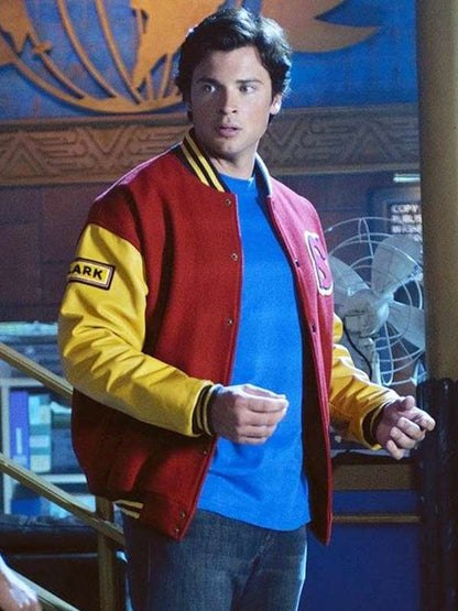 Clark Kent Smallville Varsity Jacket - back view