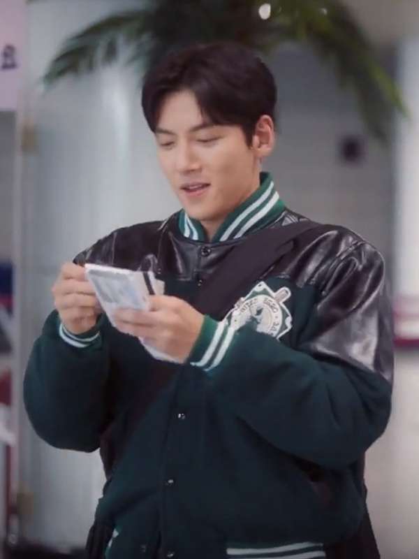 Cho Yong Pil Welcome to Samdalri S01 Varsity Jacket - back view