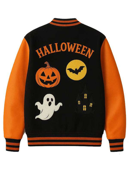 Haunted House Skeleton Varsity Jacket