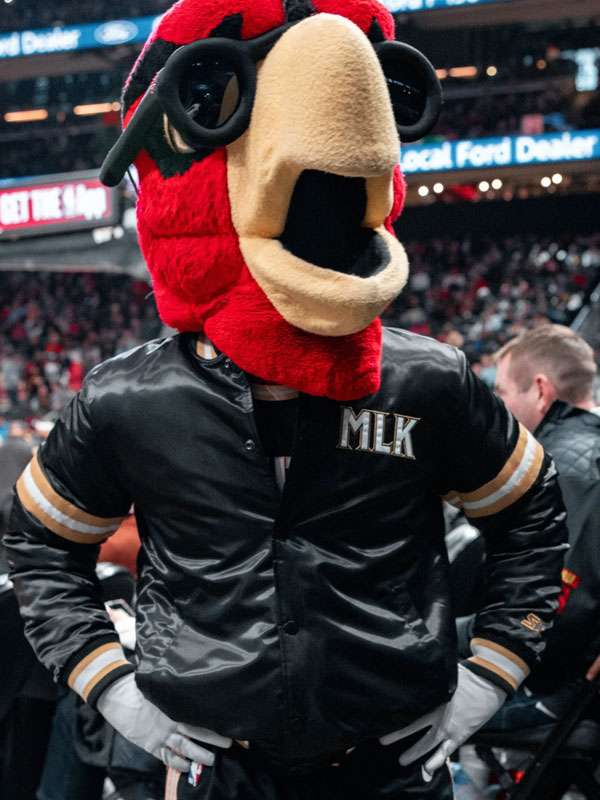 Atlanta Hawks MLK Black Varsity Jacket