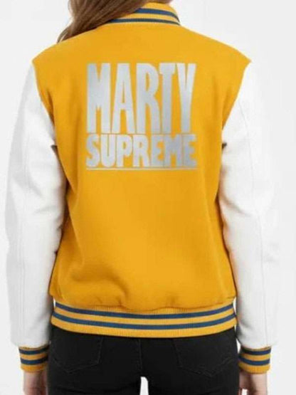 Marty Supreme Varsity Jacket - back view