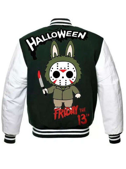 Labubu X Jason Varsity Jacket - back view