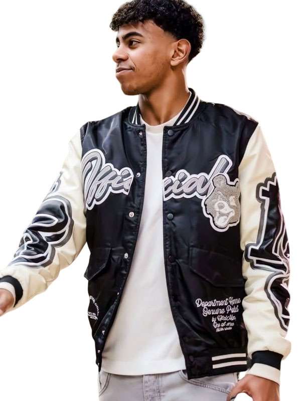 Lamine Yamal Teddy Varsity Jacket - side view