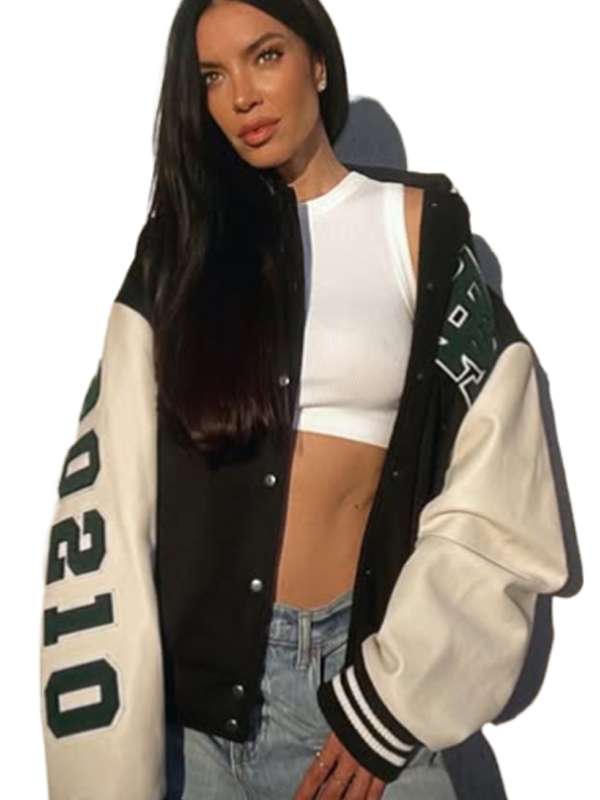 Claudia Salinas Beverly Hills Varsity Jacket - back view