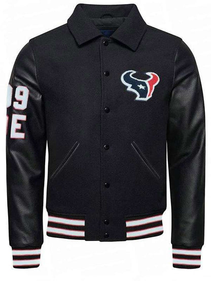 JJ Watt Houston Texans Varsity Jacket - detail view