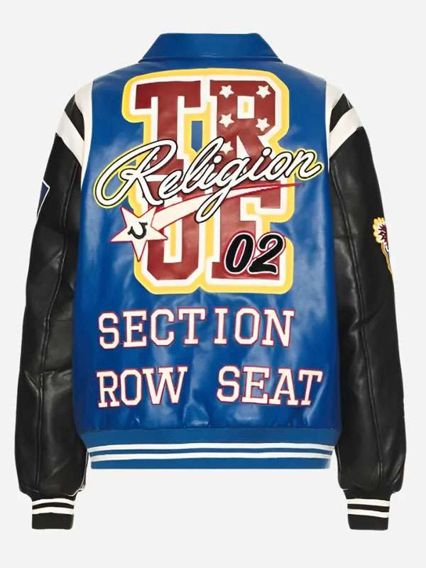 Jersey Shore Family Vacation Pauly D Varsity Jacket - back view