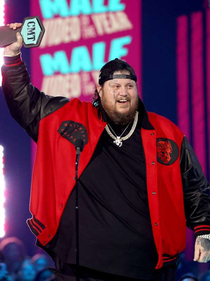 Jelly Roll 2023 Cmt Music Awards Varsity Jacket - back view
